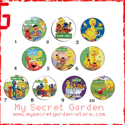 Sesame Street - Pinback Button Badge Set ( or Hair Ties / 4.4 cm Badge / Magnet / Keychain Set )